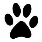 icon showing a dog paw